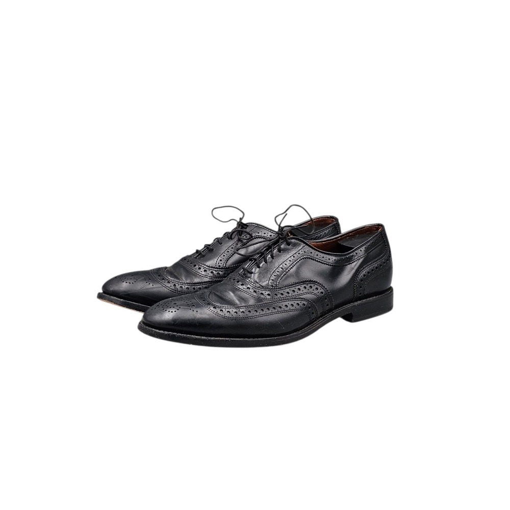 Allen Edmonds Men's Size 11 D McAllister Black Leather Wingtip Brogue Oxfords - Picture 3 of 8
